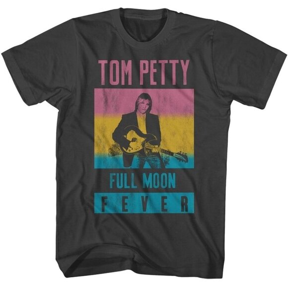 Abby Y Other - Tom Petty T-Shirt – Full Moon Fever Smoke Graphic Tee | Vintage Rock Band Shirt